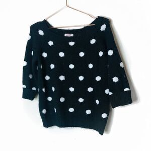 EUC Arizona Jeans Co. Blue Polka Dot Sweater XL JR